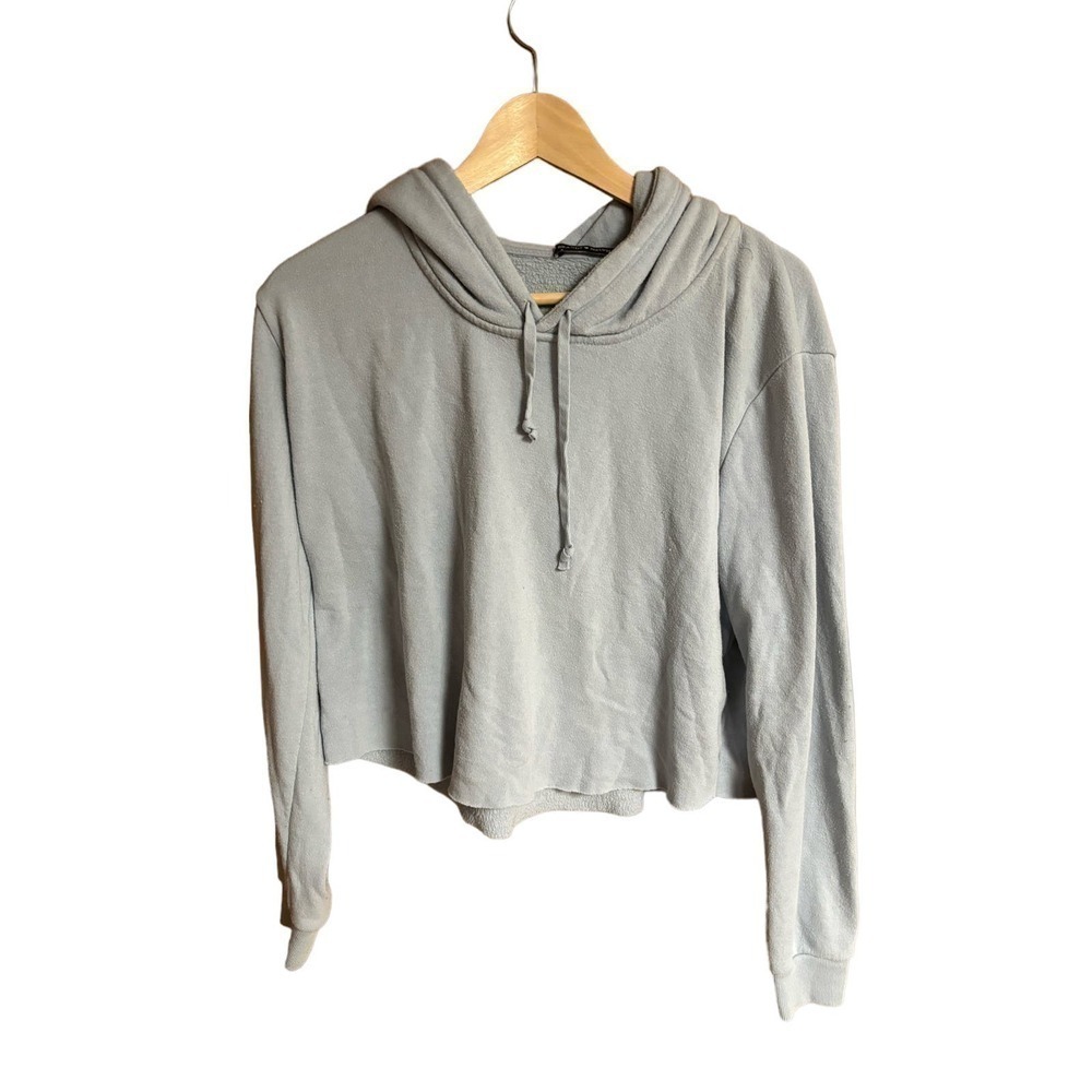 Brandy Melville cropped long sleeve hoodie loose fit‎ oversized